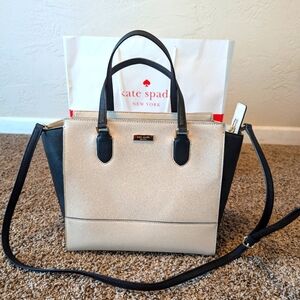 Black and Cream Kate Spade Tote